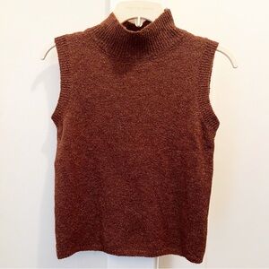 Sage the Label Mockneck Sweater Tank‎ Top
